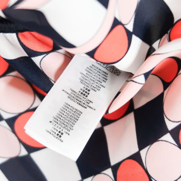 MICHAEL Michael Kors Womens‎ Kimono S/M Blue Pink Peach Geometric 70s Nautical - Picture 5 of 7